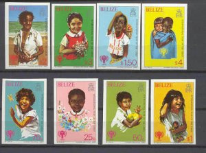 Belize 490-97 MNH imperf.Children year