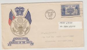 USA - May 26,1937 Navy addressed FDC - (1449)