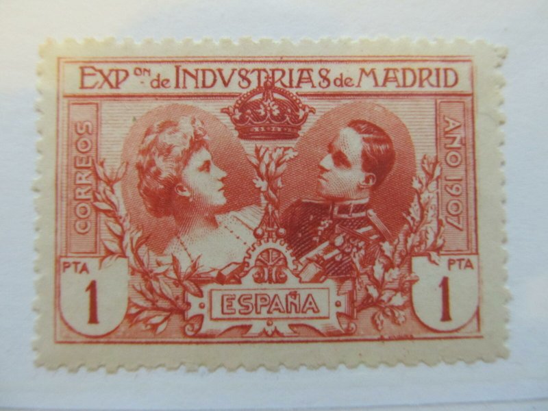 Spanien Espagne Spain 1907 1p Madrid Industrial Exposition fine MH* A5P3F279