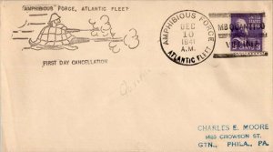 United States Marine Corps 3c Jefferson Prexie 1941 Amphibious Force, Atlanti...