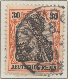 Germany Germania 30pf Lozenges watermark Deutsches Reich stamps 1905 SG88