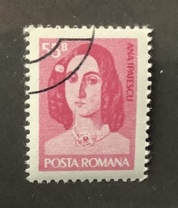 Romania 1975 Scott 2552 CTO - 55b,  Ana Ipatescu, fighter in 1848 revolution