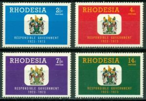 Rhodesia Scott #324-327 MNH Arms Responsible Government $$