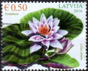 Latvia 930 - Used - 78c Scotch Marigold (2016) (cv $0.90)