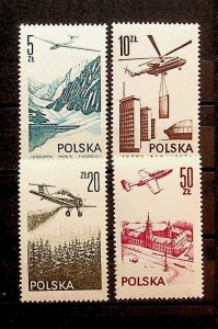 Poland Sc C53-6 MNH Set of 1976-78 - Aviation