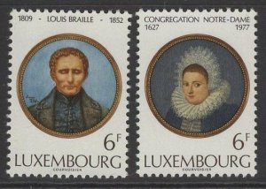 LUXEMBOURG SG989/90 1977 ANNIVERSARIES MNH