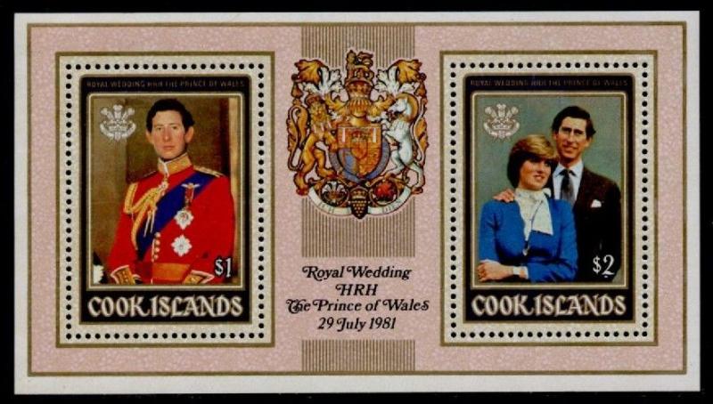 Cook Islands 659-60a MNH Prince Charles, Princess Diana Wedding