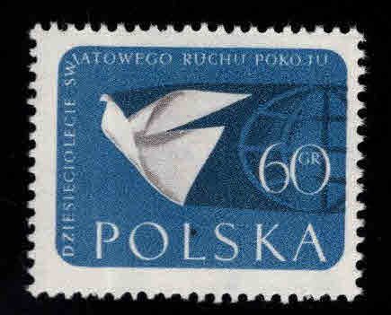 Poland Scott 867 MNH** Peace Dove  1959 stamp