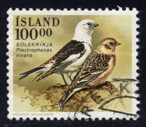 Iceland #672 Snow Bunting Birds; Used at Wholesale