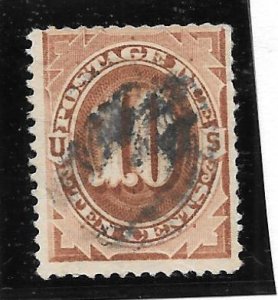 U.S. Scott #J5 Used 10c Postage Due stamp 2018 CV $70.00