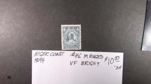 Niger Coast 1894 Scott# 46 M hinged VF-XF