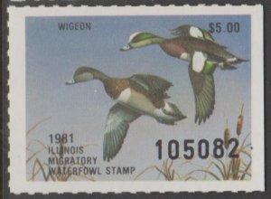 U.S. Scott #7 Illinois - State Duck Stamp - Mint NH Single