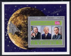 Yemen - Royalist 1969 Moon Landing m/sheet showing the th...