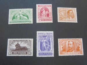 New Zealand 1920 Sc 165-70 set MH