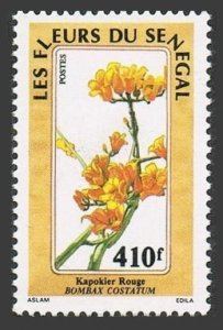 Senegal 801,MNH.Michel 999. Indigenous flowers 1988.Bombax costatum.