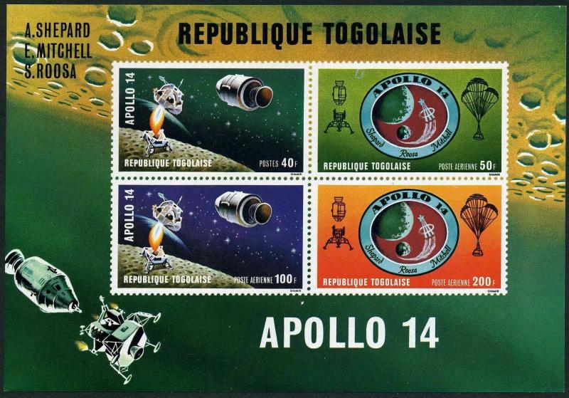 Togo 774-777,C149-C151,C151a,MNH. Apollo 14 Moon landing,1971:Shepard,Mitchel,