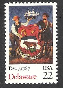 US Cat # 2336, Delaware, MNH