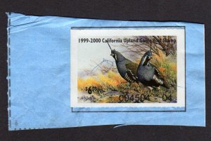 California  Upland Game Stamp   # UG7  1999 - 2000 used   Lot 190120