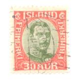 Iceland Sc 183 1931 30 a Christian X stamp used