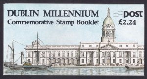 IRELAND - 1988 DUBLIN MILLENIUM - STAMP BOOKLET ( 2 PANES ) MNH
