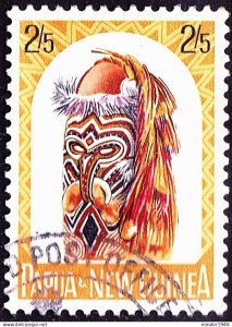 PAPUA NEW GUINEA 1964 QEII 2/5 Multicoloured, Native Artefacts SG52 FU