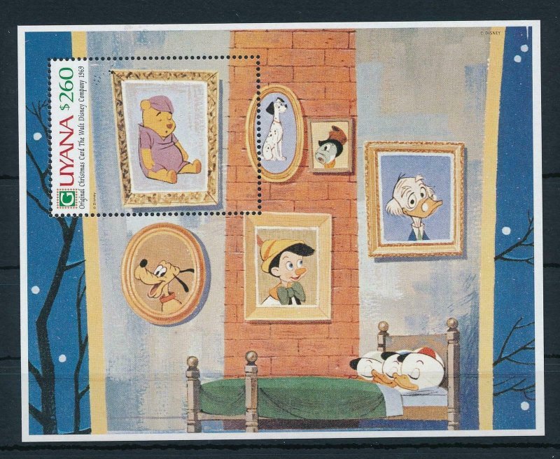 [22576] Guyana 1991 Disney Christmas card Winnie the Pooh MNH