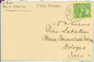 98907  - AUSTRIAN Levant - Postal History - POSTCARD from SMYRNE to ITALY  1910