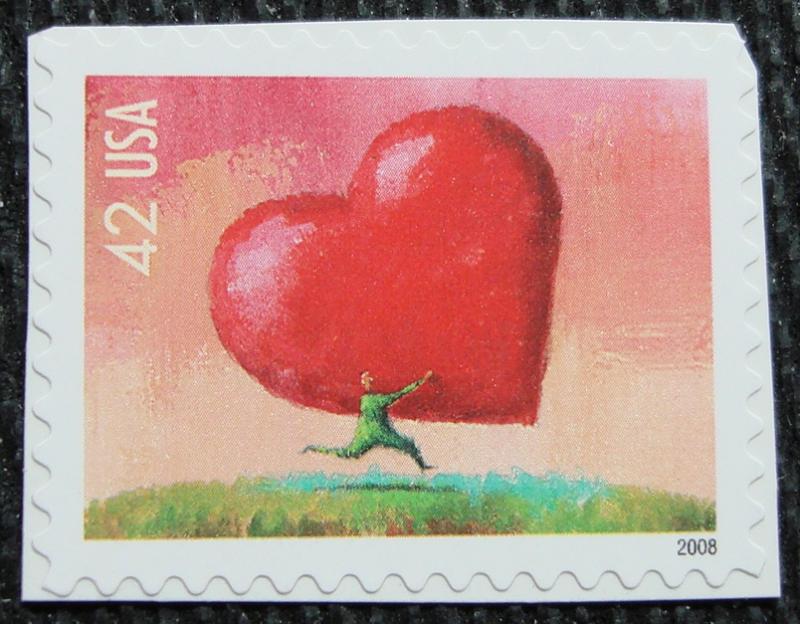 US #4270 MNH Booklet Single, Love, SCV $.85 