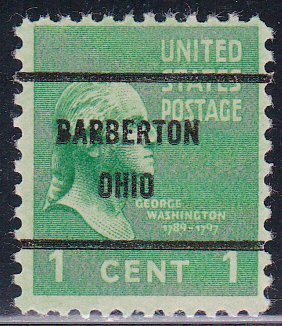 Precancel - Barberton, OH PSS 804-61 - Bureau issue