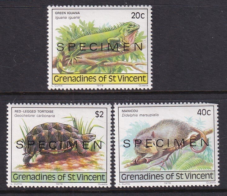 St Vincent Grenadines 170-172 Specimens MNH VF