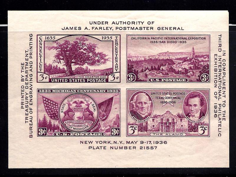 778 Mint,OG,NH... Souvenir Sheet... SCV $1.75... Stock Photo