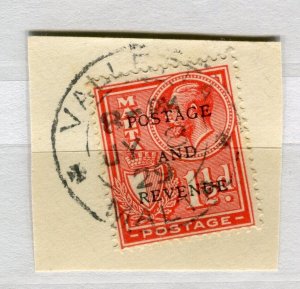 MALTA; 1928 early GV issue fine used Postmark Piece