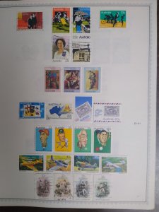 collection on pages Australia 1980-84 mostly complete most used HP: CV $92