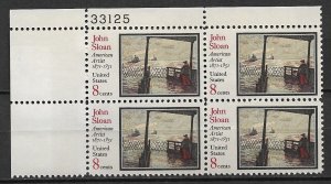 1971 USA 1433 John Sloan The Wake of the Ferry  MNH PB4