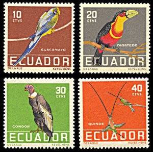 Ecuador 634-637, MNH, Birds
