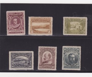 NEWFOUNDLAND #98-103 set of 6 MINT HINGED most very fine