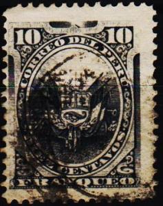 Peru. 1886 10c S.G.281 Fine Used