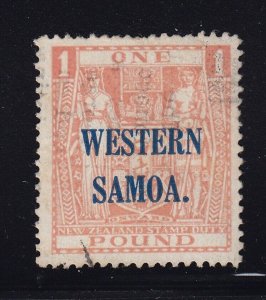 Western Samoa Scott # 178 VF used neat cancel nice color cv $ 110 ! see pic !