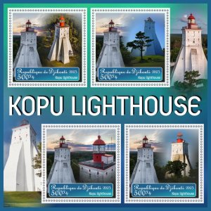 Stamps. Fauna. Lighthouses 2023 year, 1+1 sheets  perforated  NEW