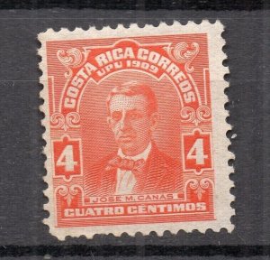 Costa Rica 1907 Early Issue Fine Mint Hinged 4c. NW-231974