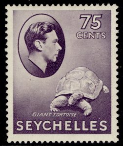 SEYCHELLES GVI SG145a, 75c deep slate-lilac  , M MINT. Cat £35. CHALKY