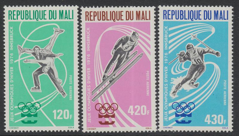 XG-B339 OLYMPIC GAMES - Mali, 1976 Winter Austria Innsbruck '64, Airmail MNH Set