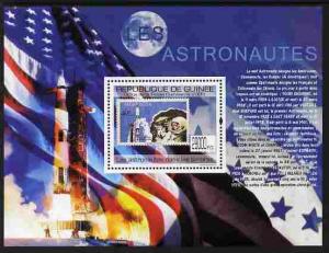 Guinea - Conakry 2009 Stamp on Stamp - Astronauts perf m/...