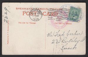 1908 DLO Toronto Branch, 1c collected, tied, unusual “Chief in Charge DLO T...