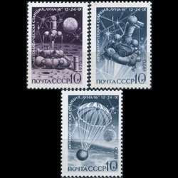 RUSSIA 1970 - Scott# 3798-800 Space-Luna 16 Set of 3 NH