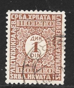 Yugoslavia J15: 1d Numeral, used, F