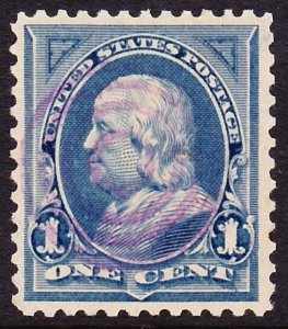 Scott 264, XF Used, 1c Bureau, Light Violet Target Cancel