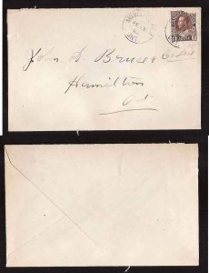 Canada Covers #2490c- 3c Admiral-York Cnty-Mimico Beach,Ont-Fe 23 1923-