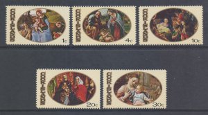 Cook Islands Scott 268/272 - SG310/314, 1969 Christmas Set MH*