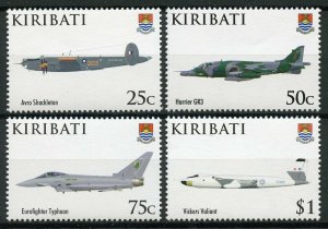 Kiribati Aviation Stamps 2008 MNH RAF Royal Air Force 90th Anniv Avro 4v Set